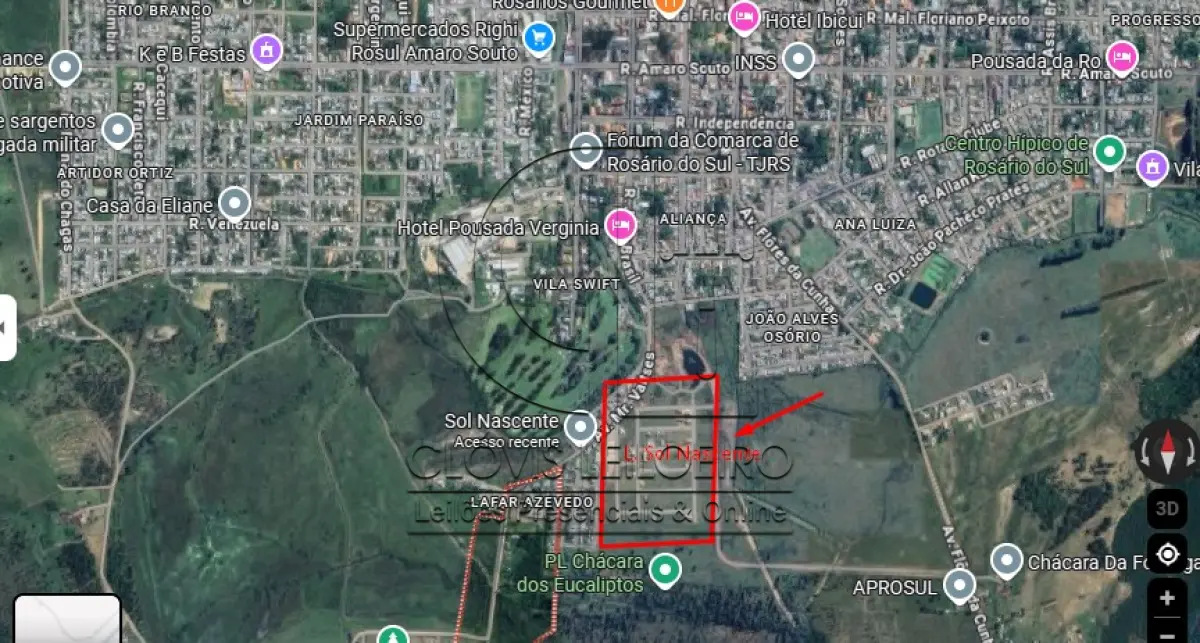 LOTE 001 - UM TERRENO DE 250,05 M² EM ROSÁRIO DO SUL