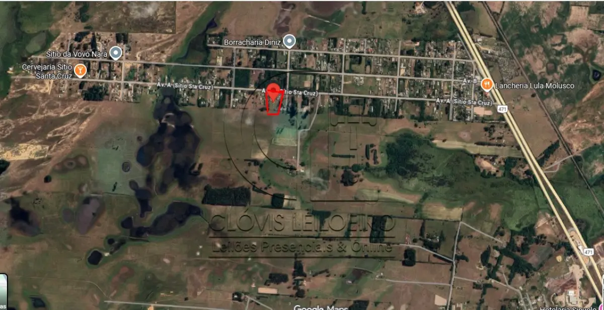 LOTE 001 - UM TERRENO LOCALIZADO NO SITIO SANTA CRUZ, MATR 76.086