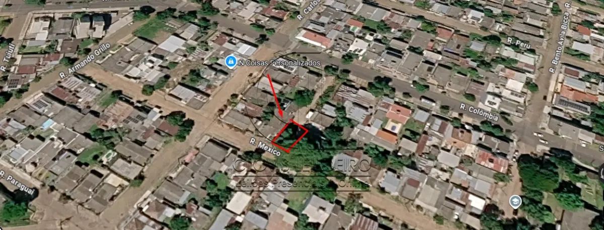 LOTE 001 - UM TERRENO BAIRRO VERA CRUZ - ALEGRETE,  cfe Matr. 10.692