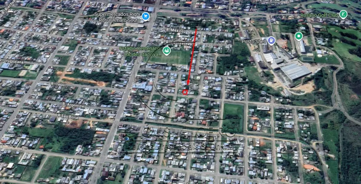 LOTE 001 - UMA FRAÇÃO DE TERRENO, COM ÁREA DE 276M², MATR.  9.982 CRI ROSÁRIO DO SUL