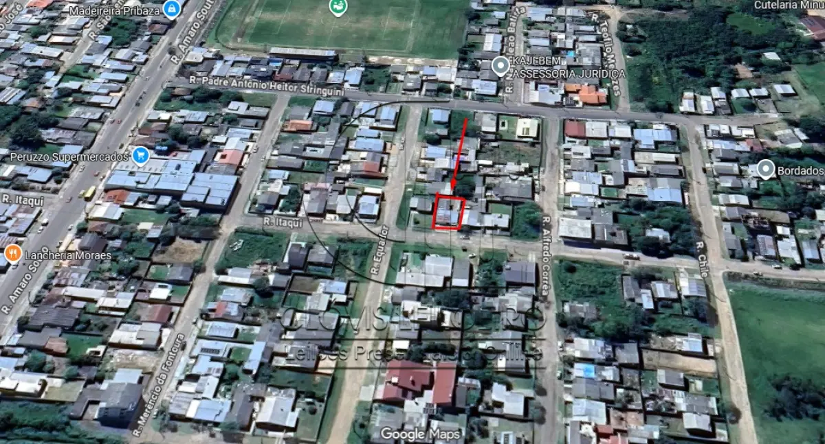 LOTE 001 - UMA FRAÇÃO DE TERRENO, COM ÁREA DE 276M², MATR.  9.982 CRI ROSÁRIO DO SUL