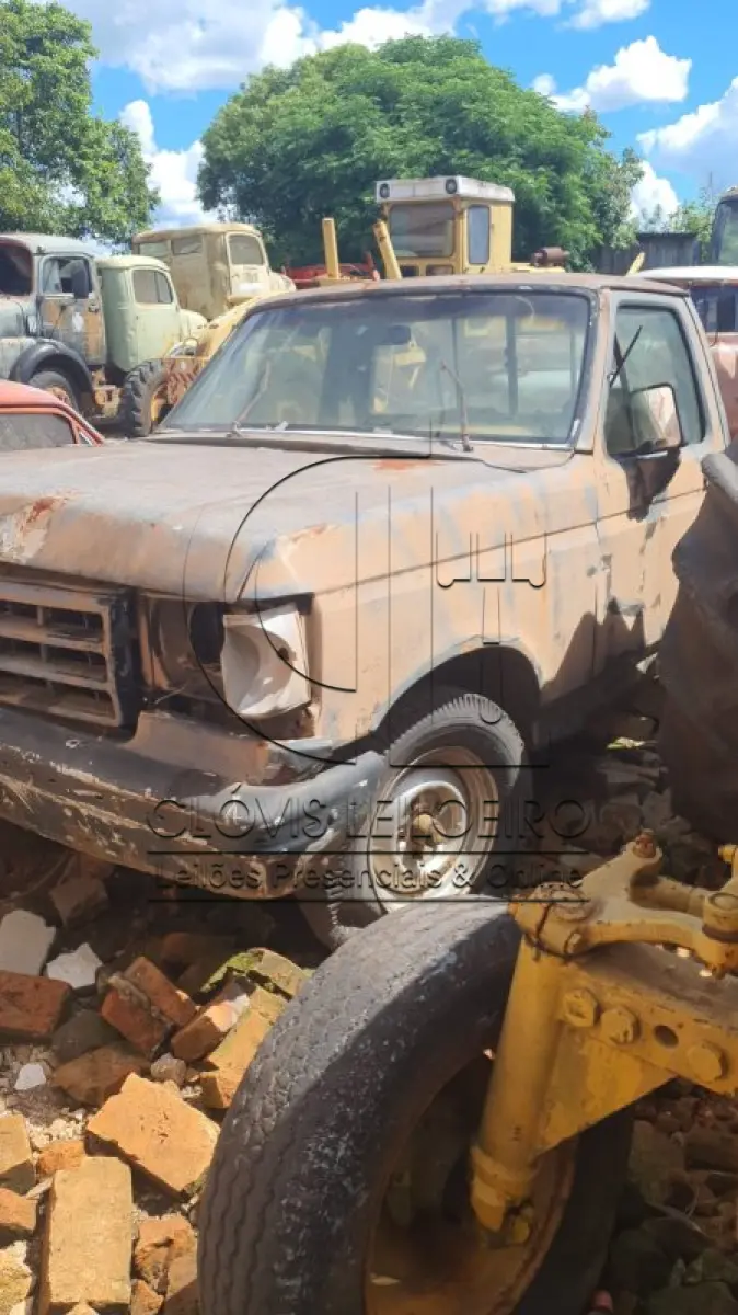 LOTE 043 - UMA CAMINHONETA, marca Ford, modelo F-1000, sem motor e sem caixa